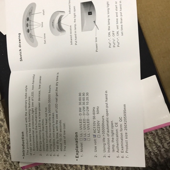 LED nail UV lamp - Picture 2 of 3